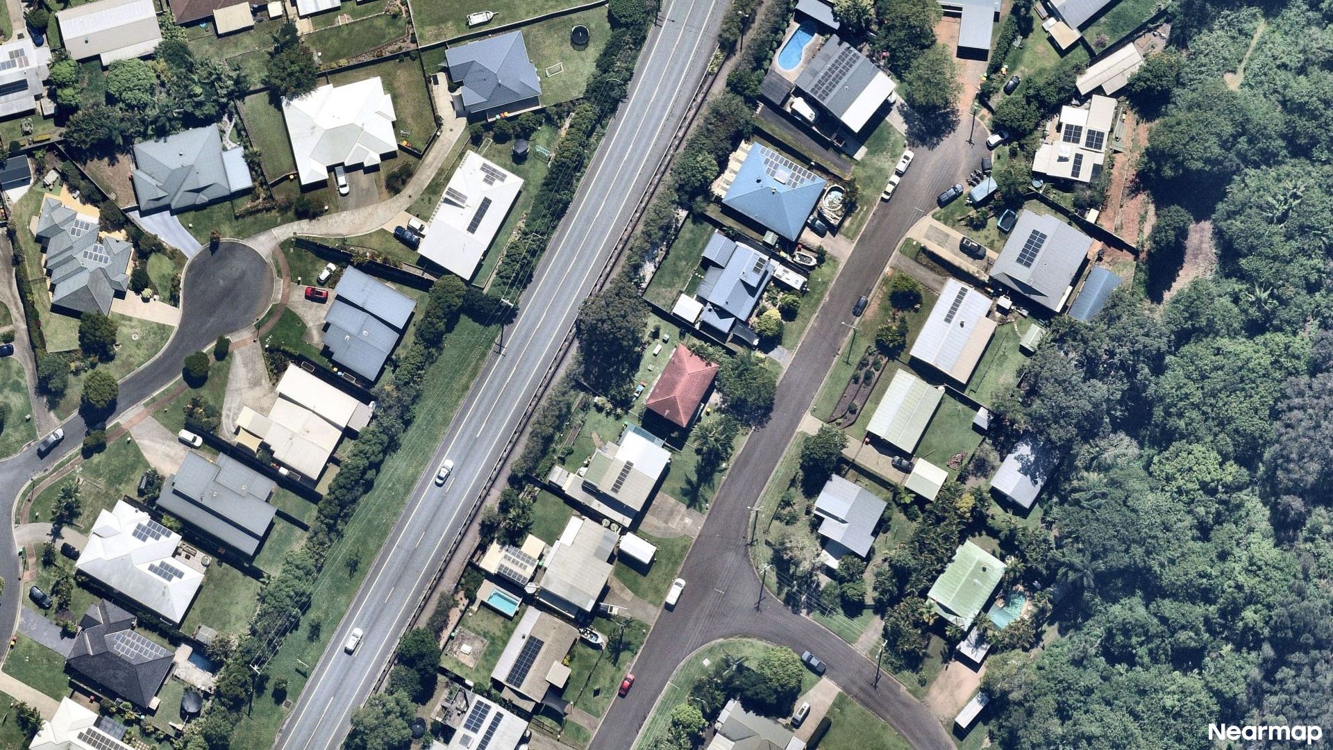 Vertical aerial view