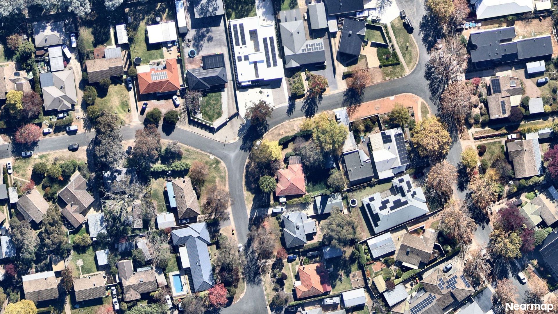 Vertical aerial view