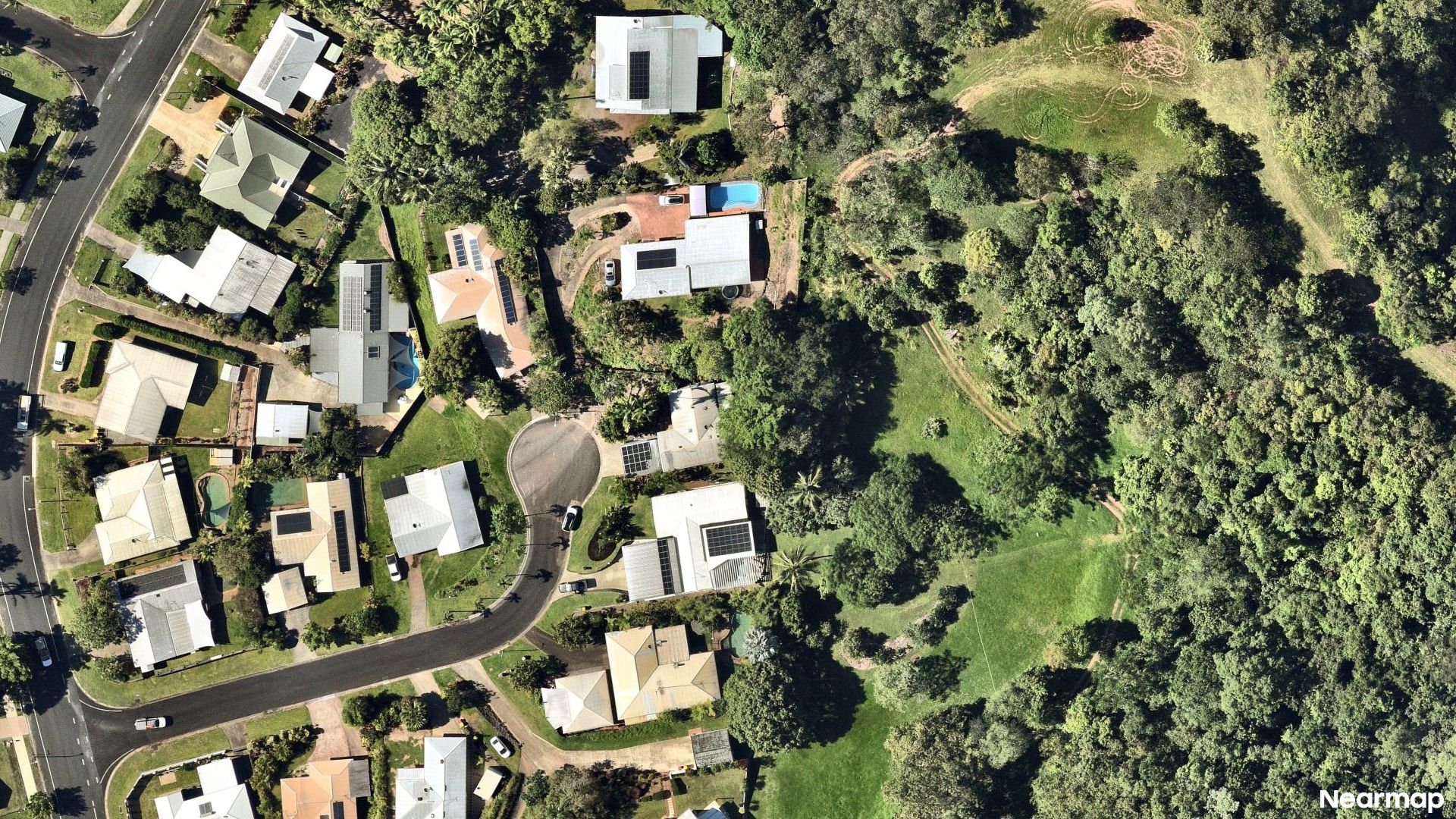Vertical aerial view