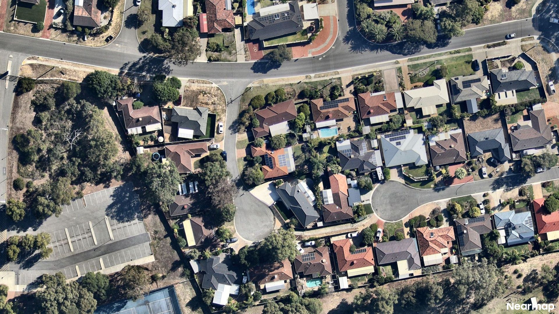 Vertical aerial view