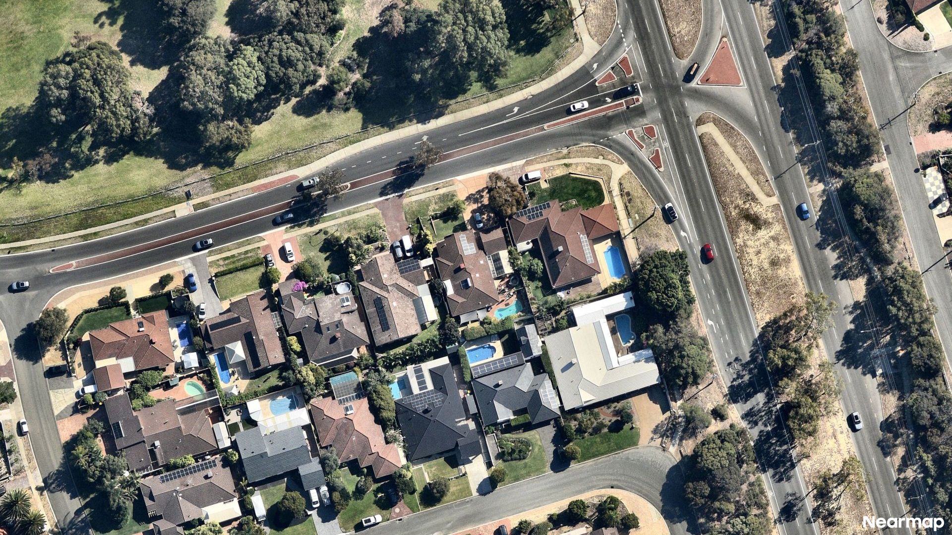 Vertical aerial view