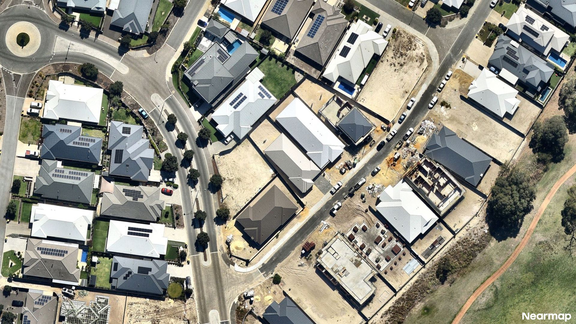Vertical aerial view