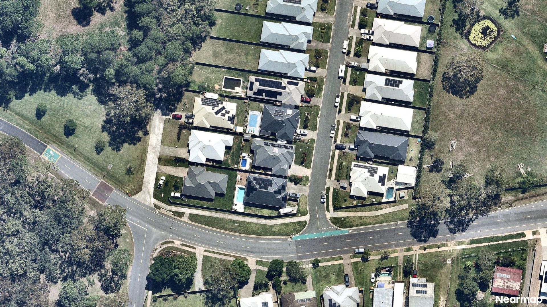 Vertical aerial view