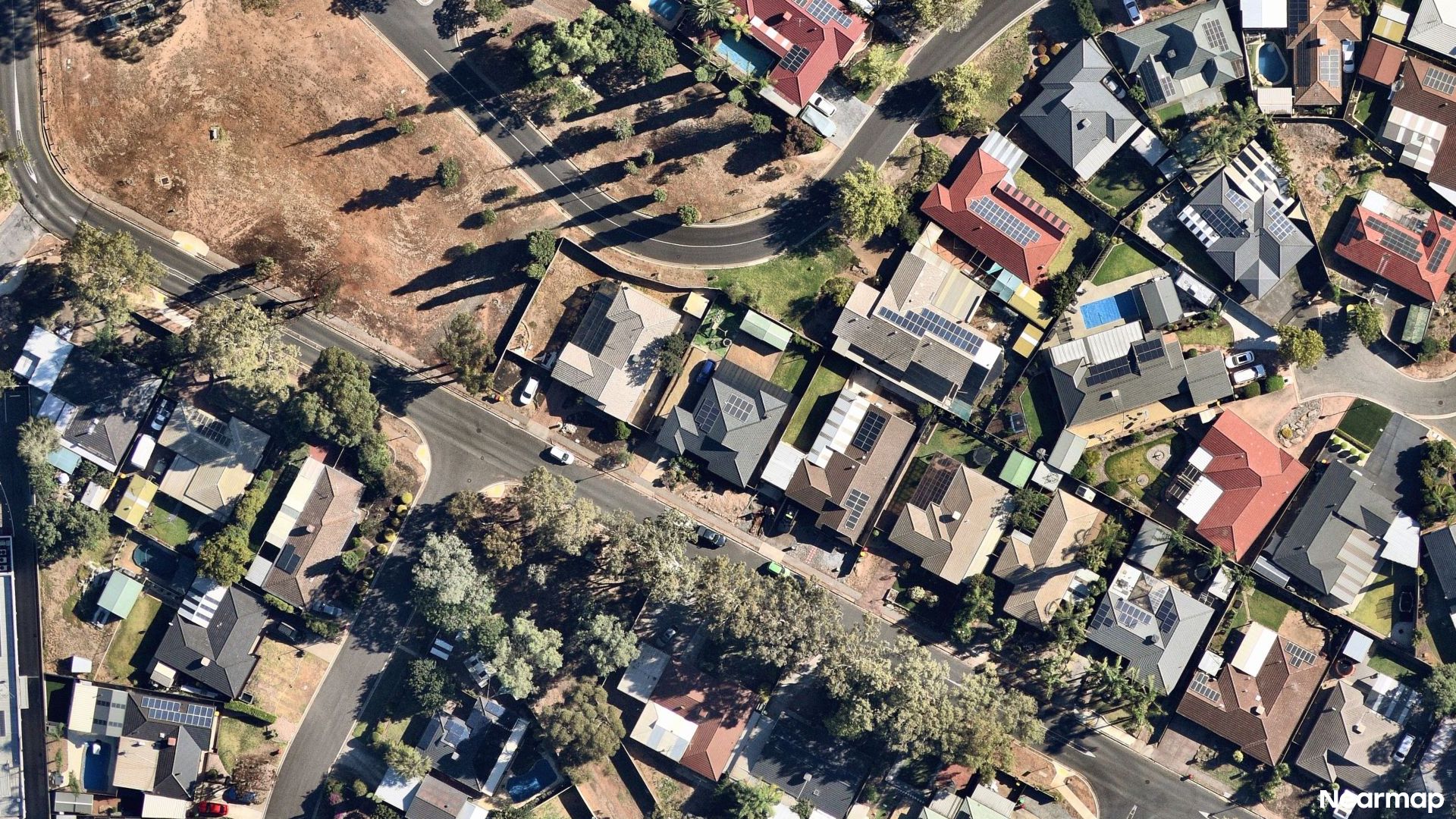 Vertical aerial view