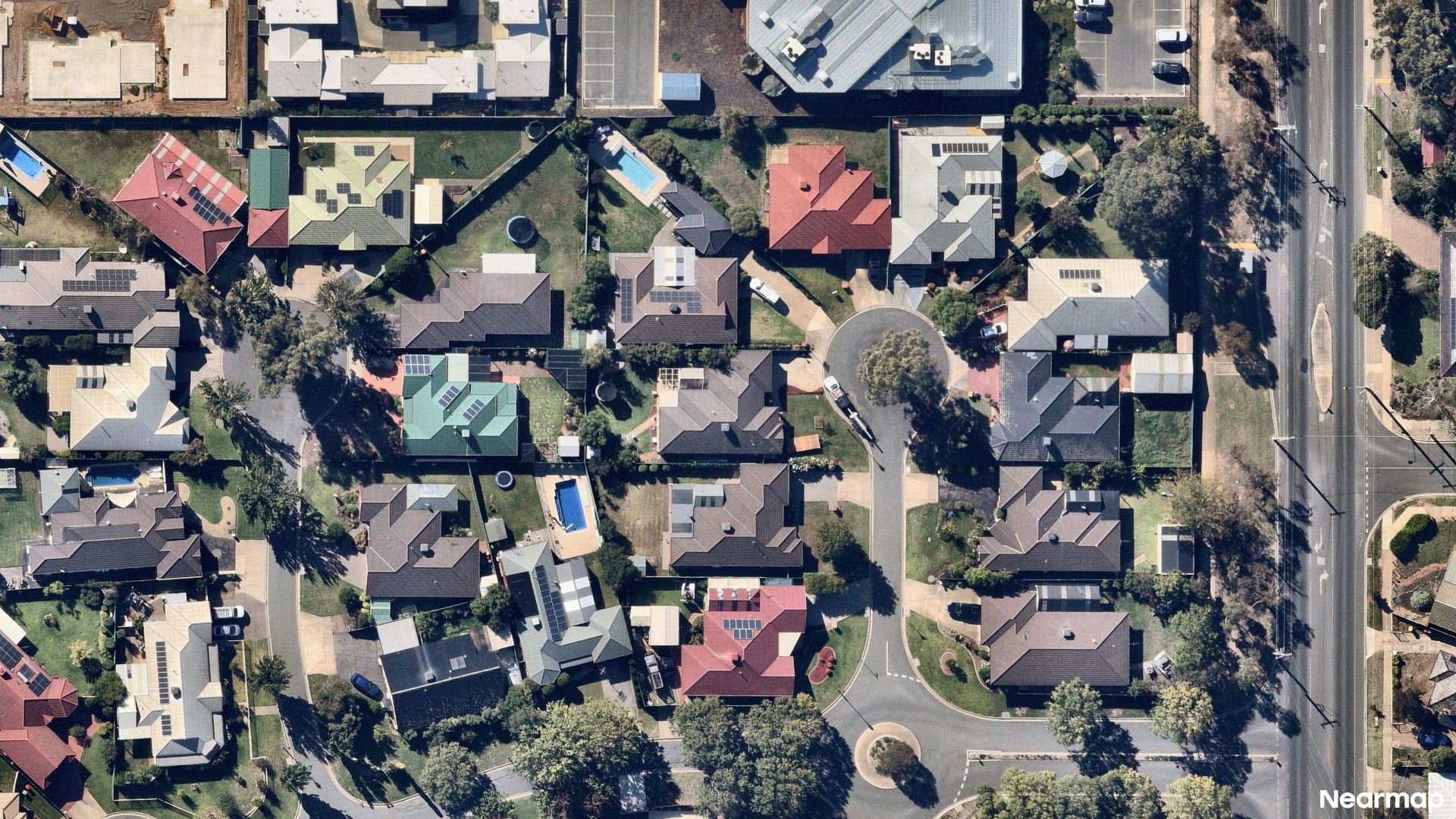 Vertical aerial view