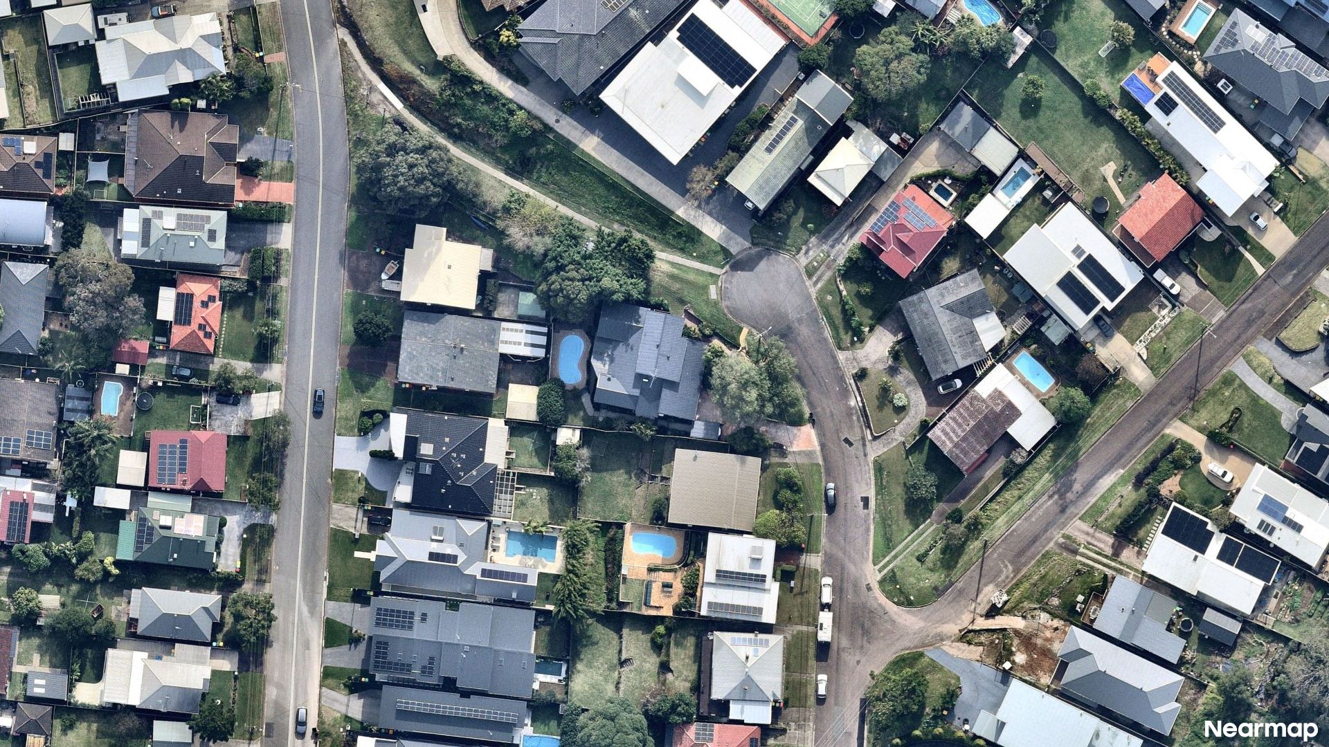 Vertical aerial view