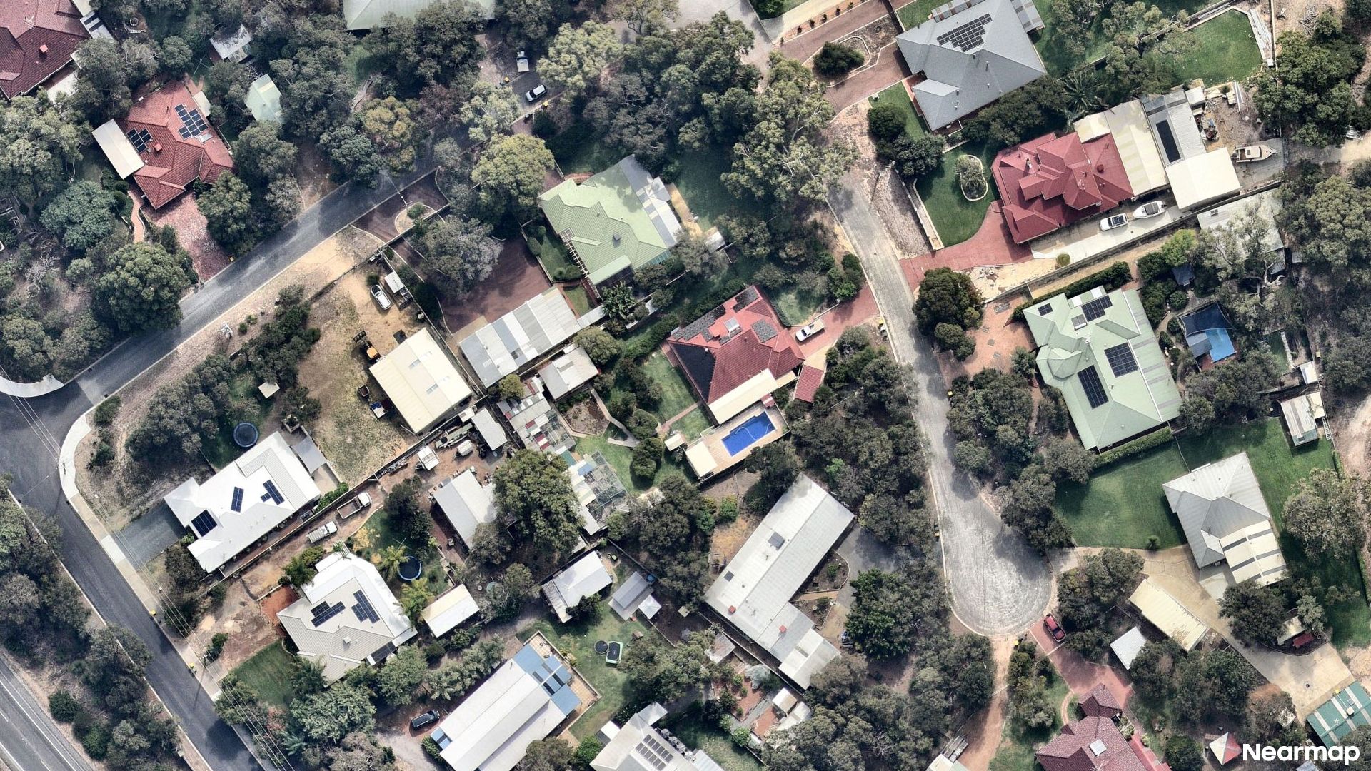 Vertical aerial view