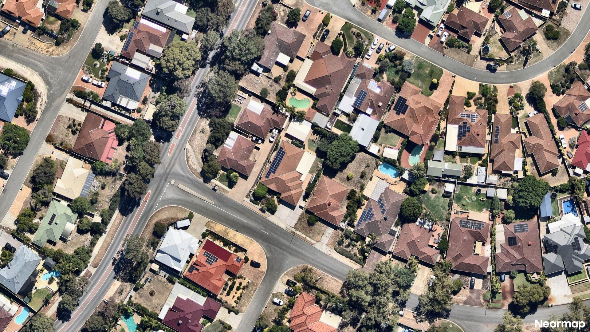 Vertical aerial view