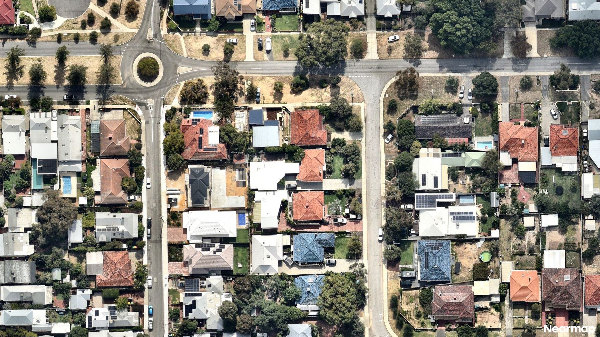 Vertical aerial view