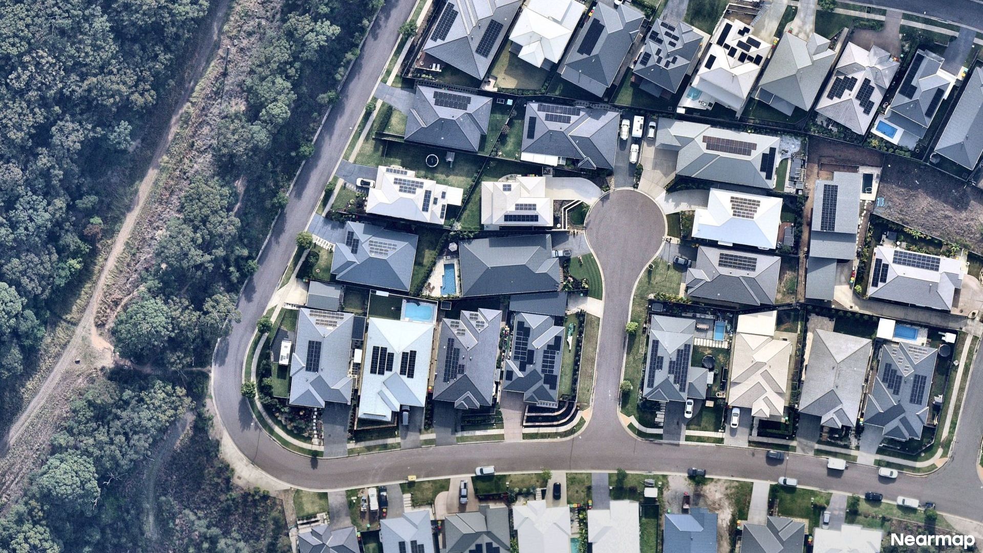 Vertical aerial view