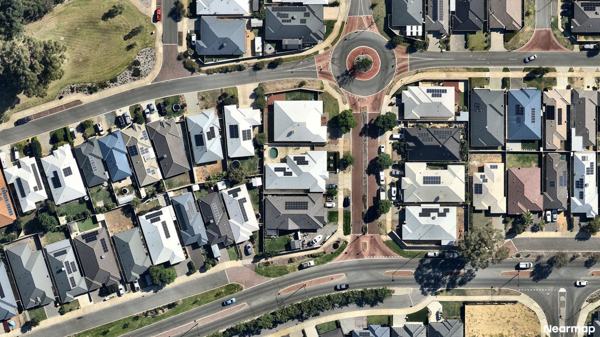 Vertical aerial view