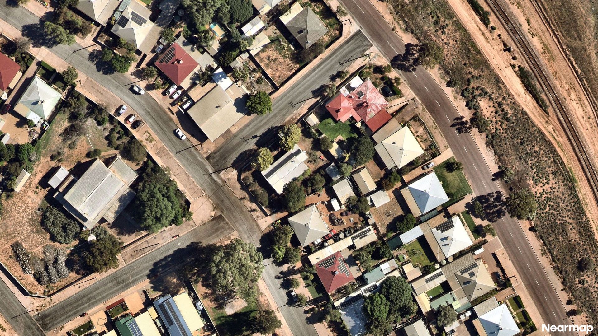 Vertical aerial view