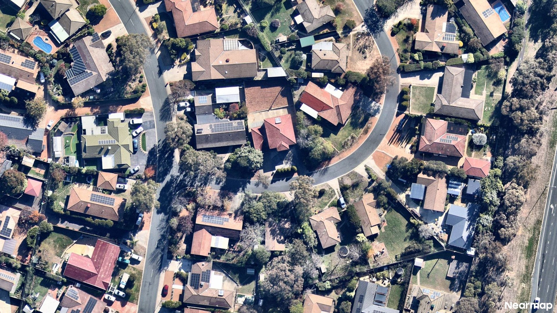 Vertical aerial view