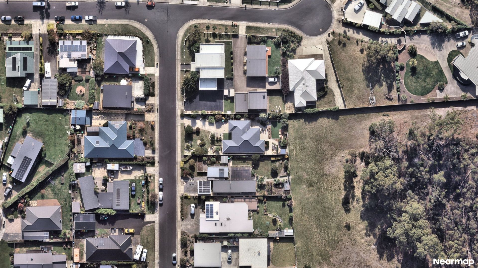 Vertical aerial view