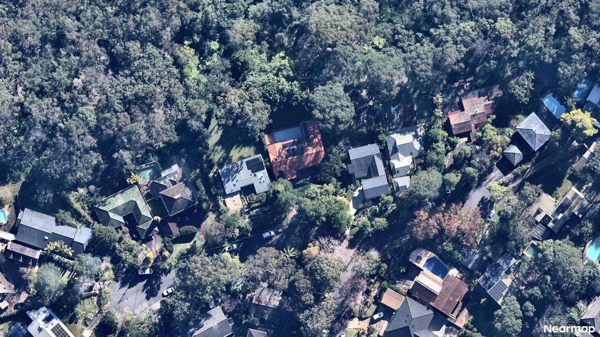 Vertical aerial view
