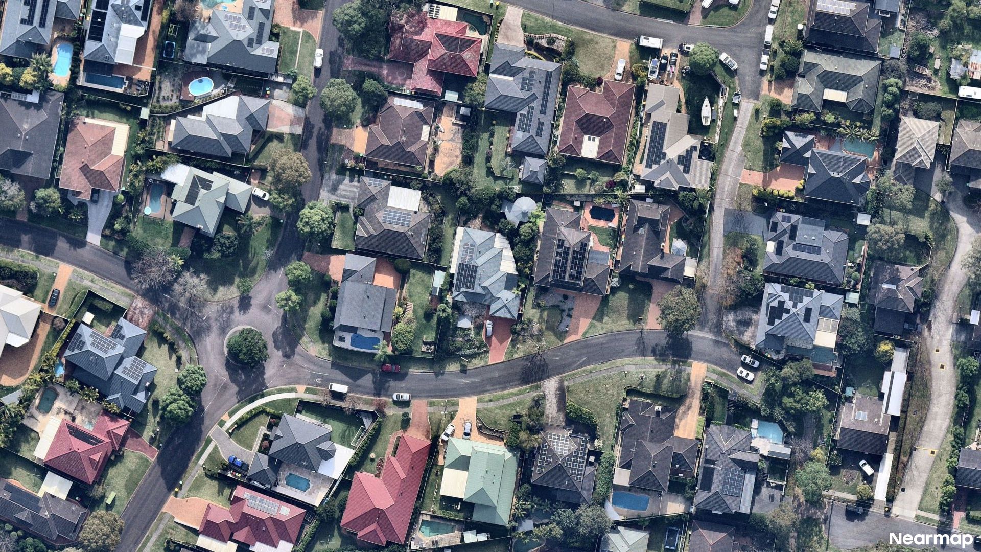 Vertical aerial view