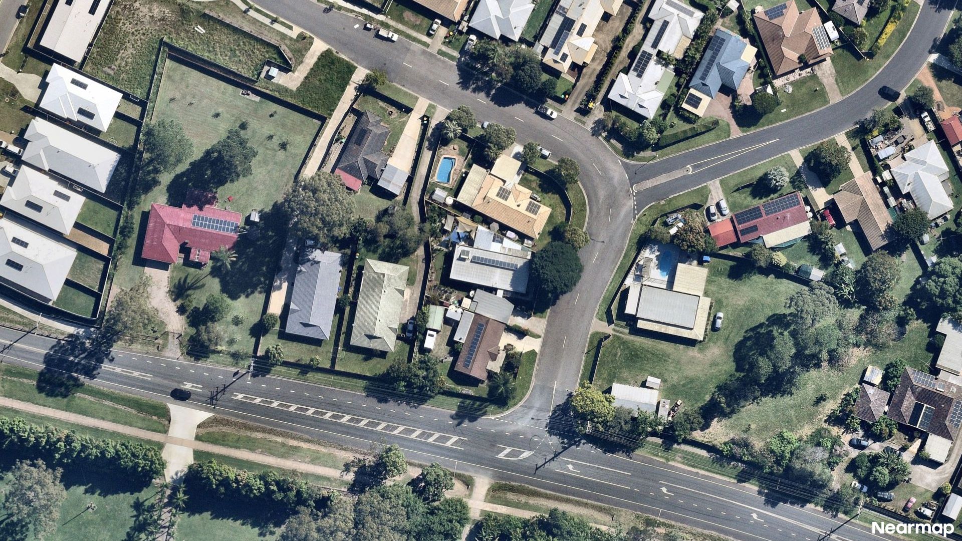 Vertical aerial view