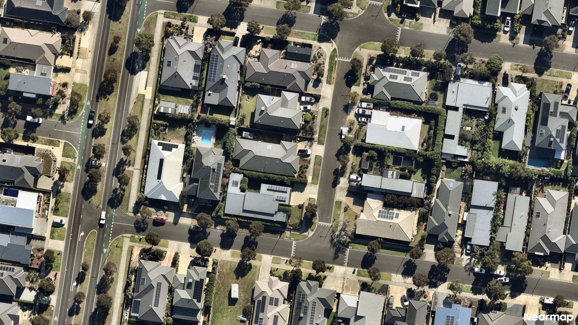 Vertical aerial view