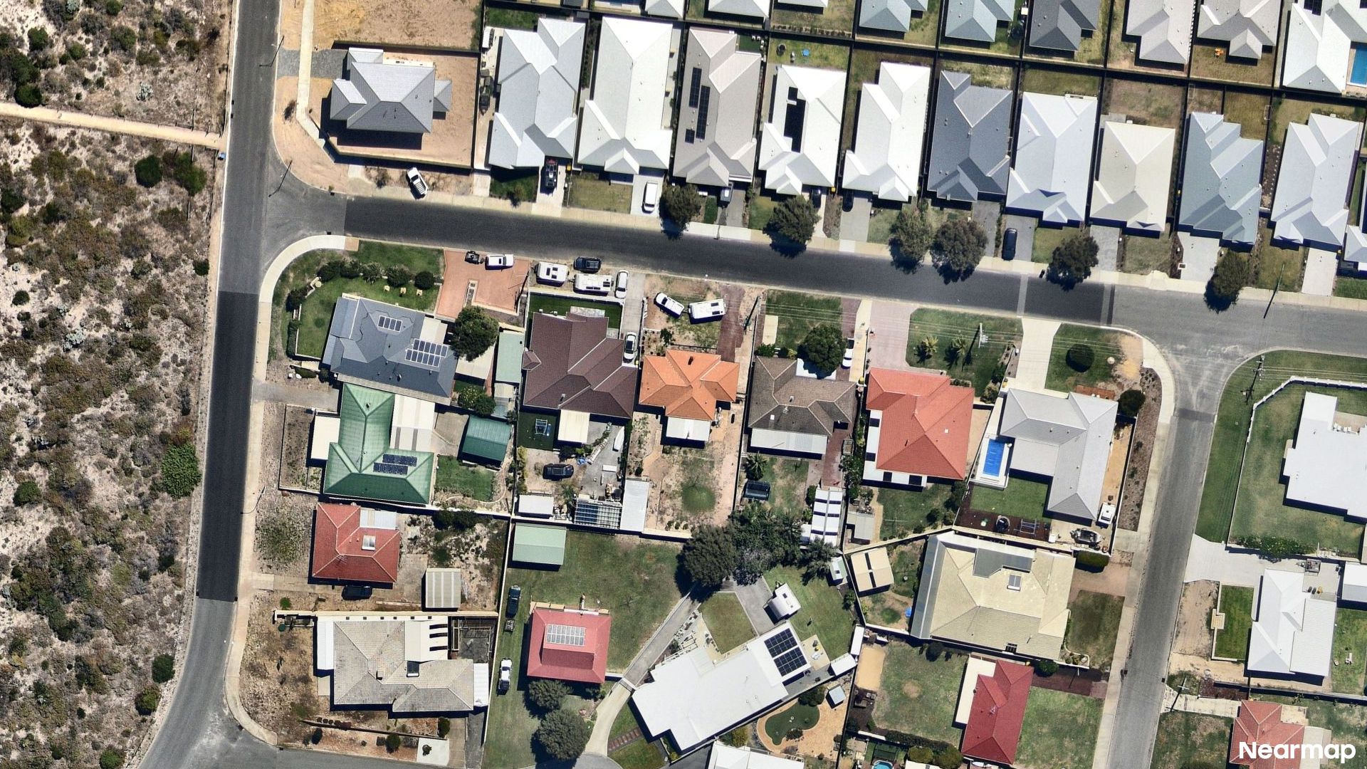 Vertical aerial view
