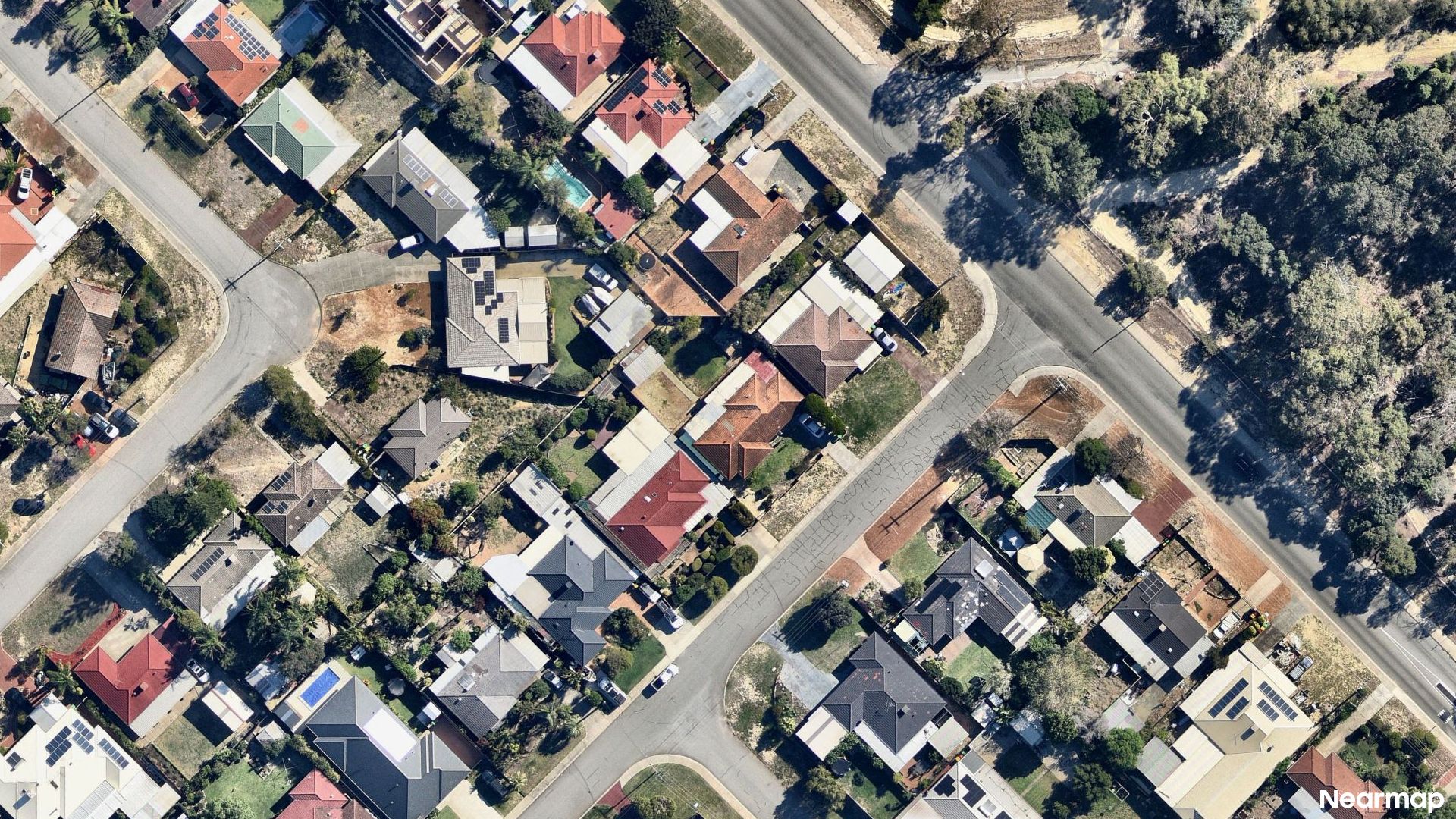 Vertical aerial view