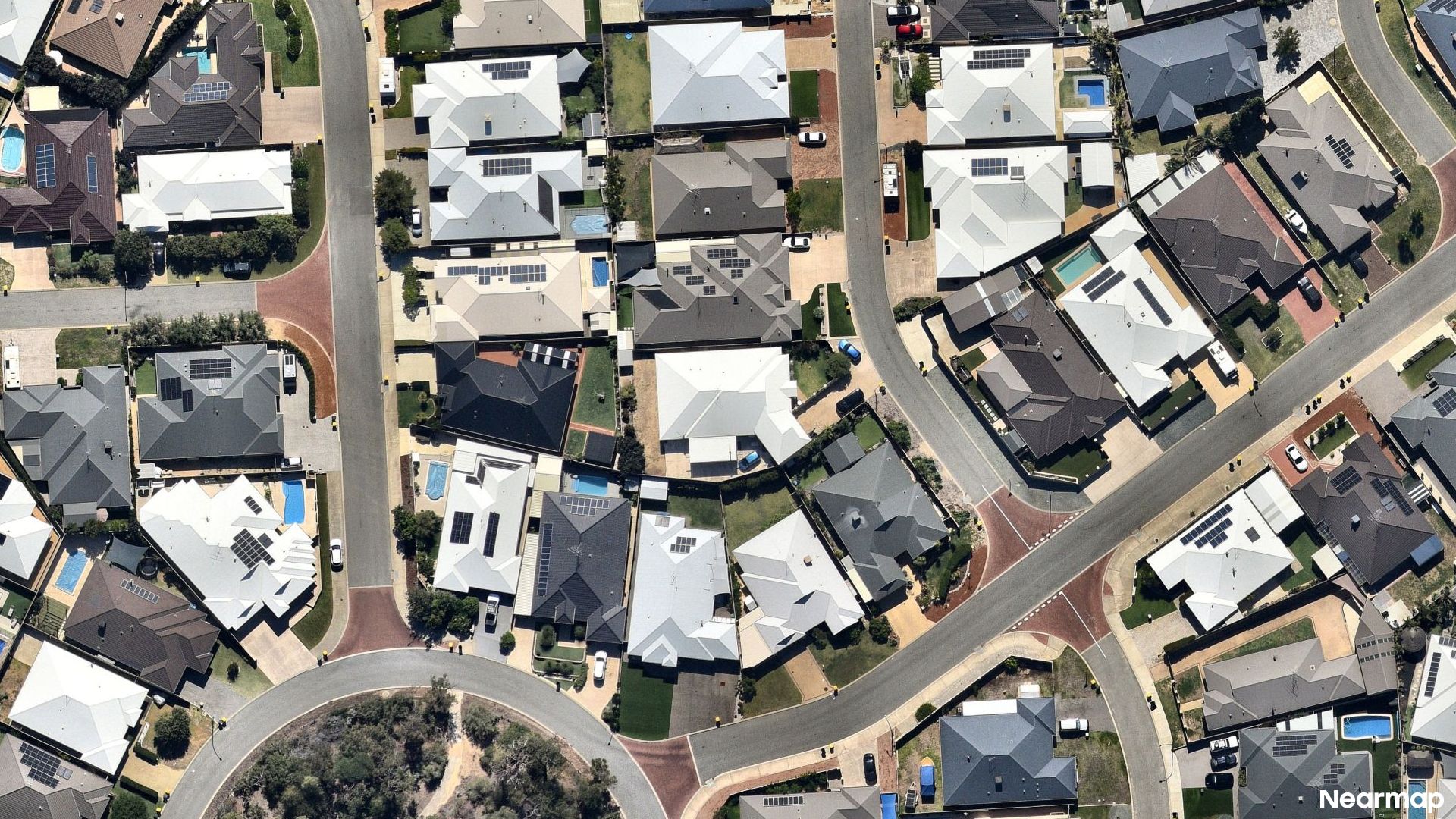 Vertical aerial view