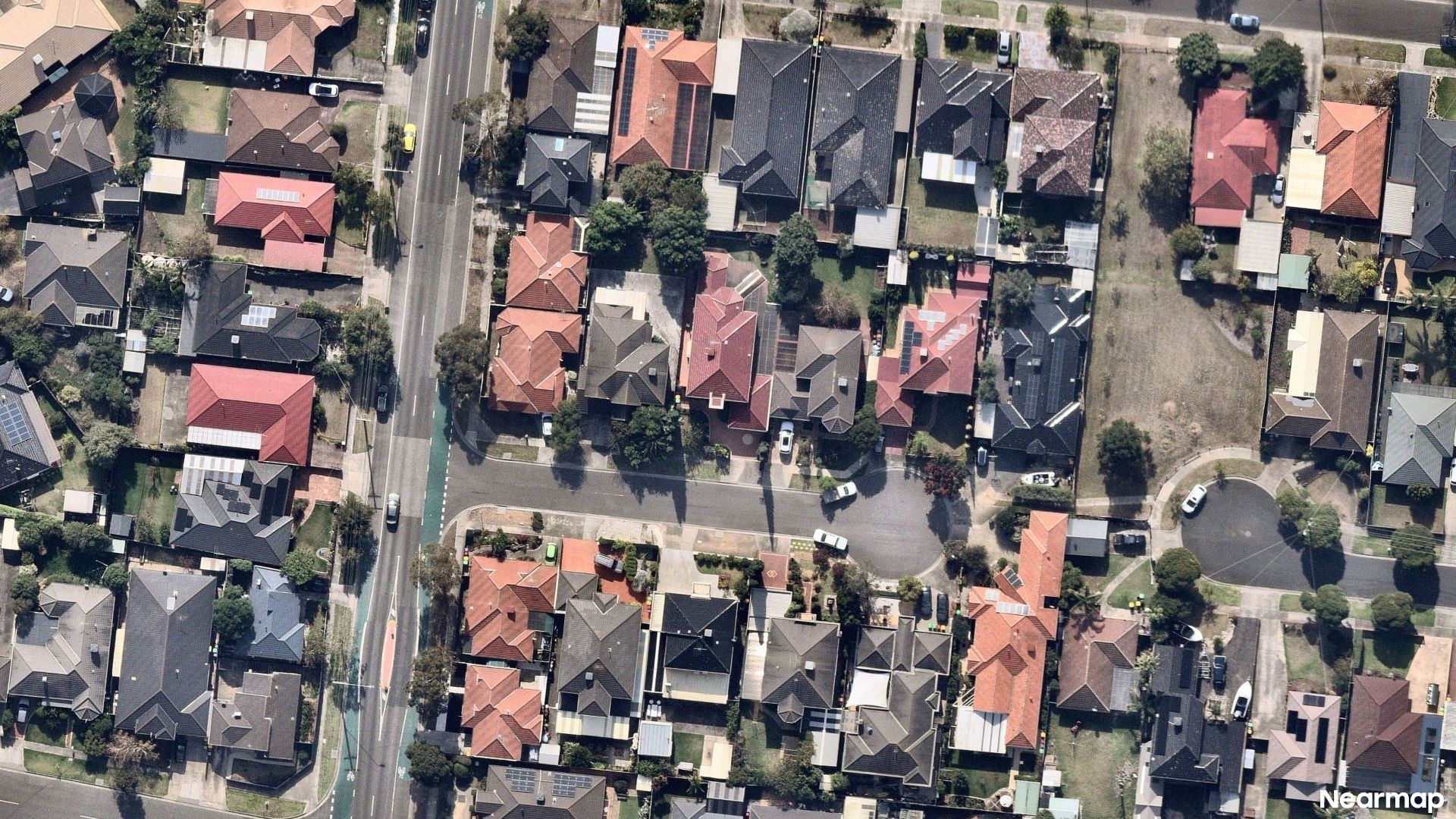 Vertical aerial view