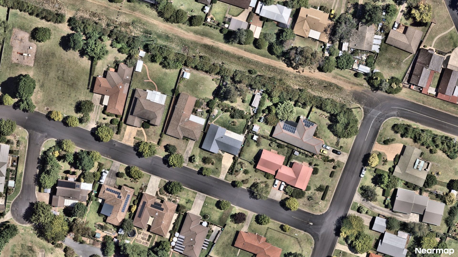 Vertical aerial view