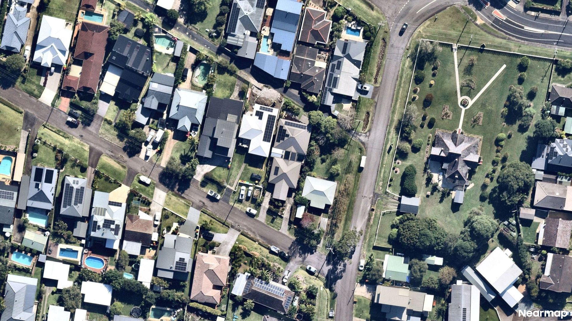 Vertical aerial view
