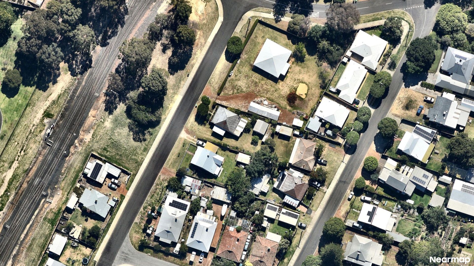 Vertical aerial view