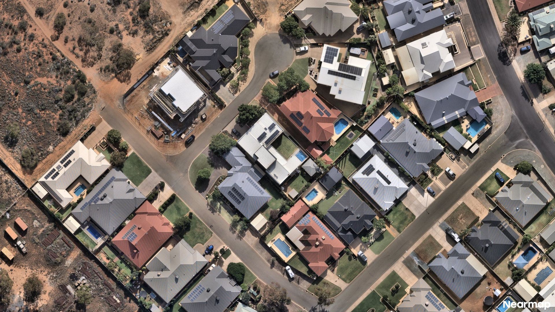 Vertical aerial view
