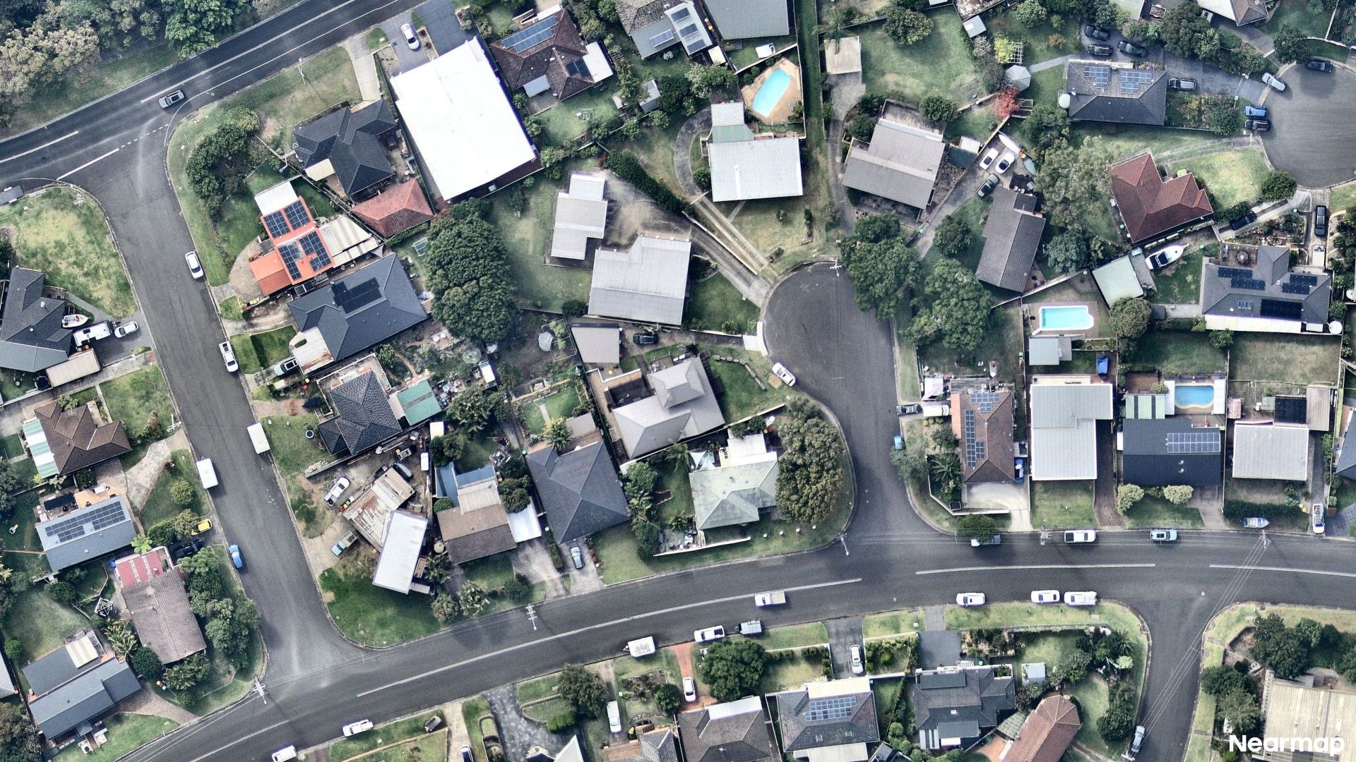 Vertical aerial view