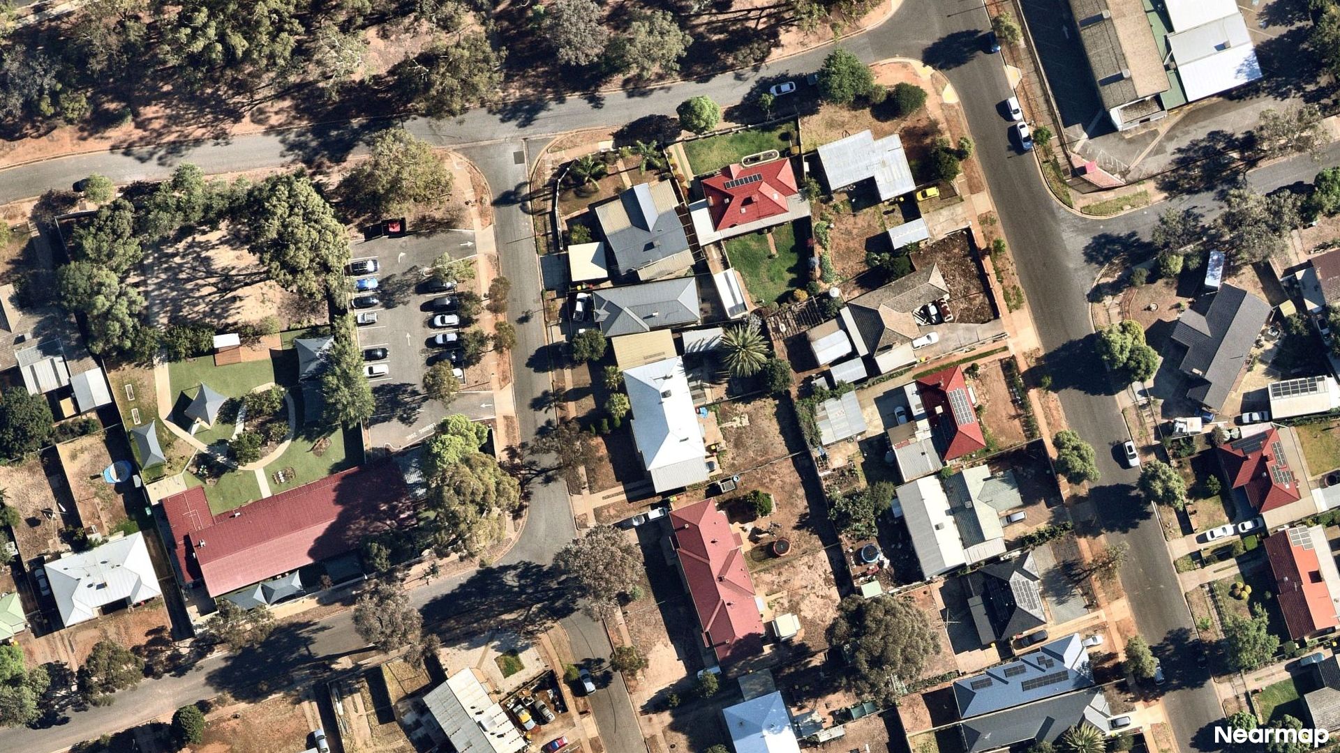 Vertical aerial view