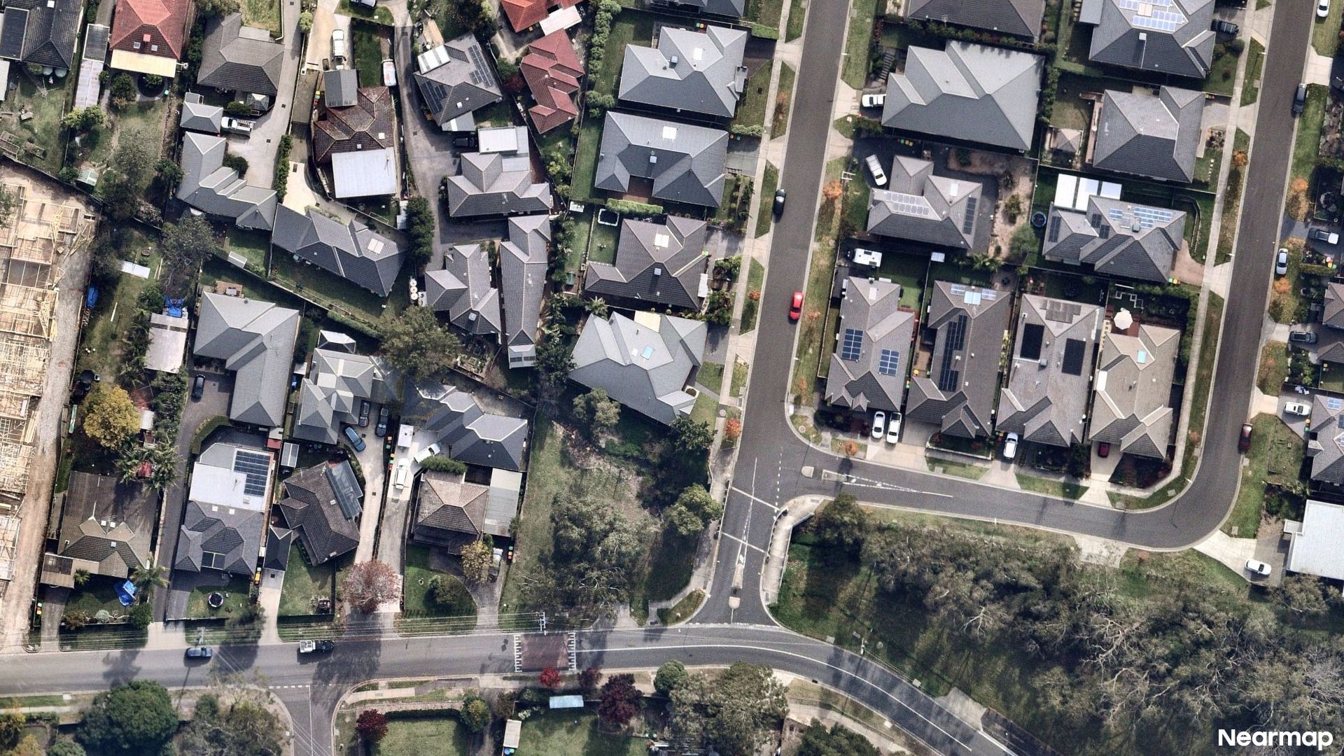 Vertical aerial view