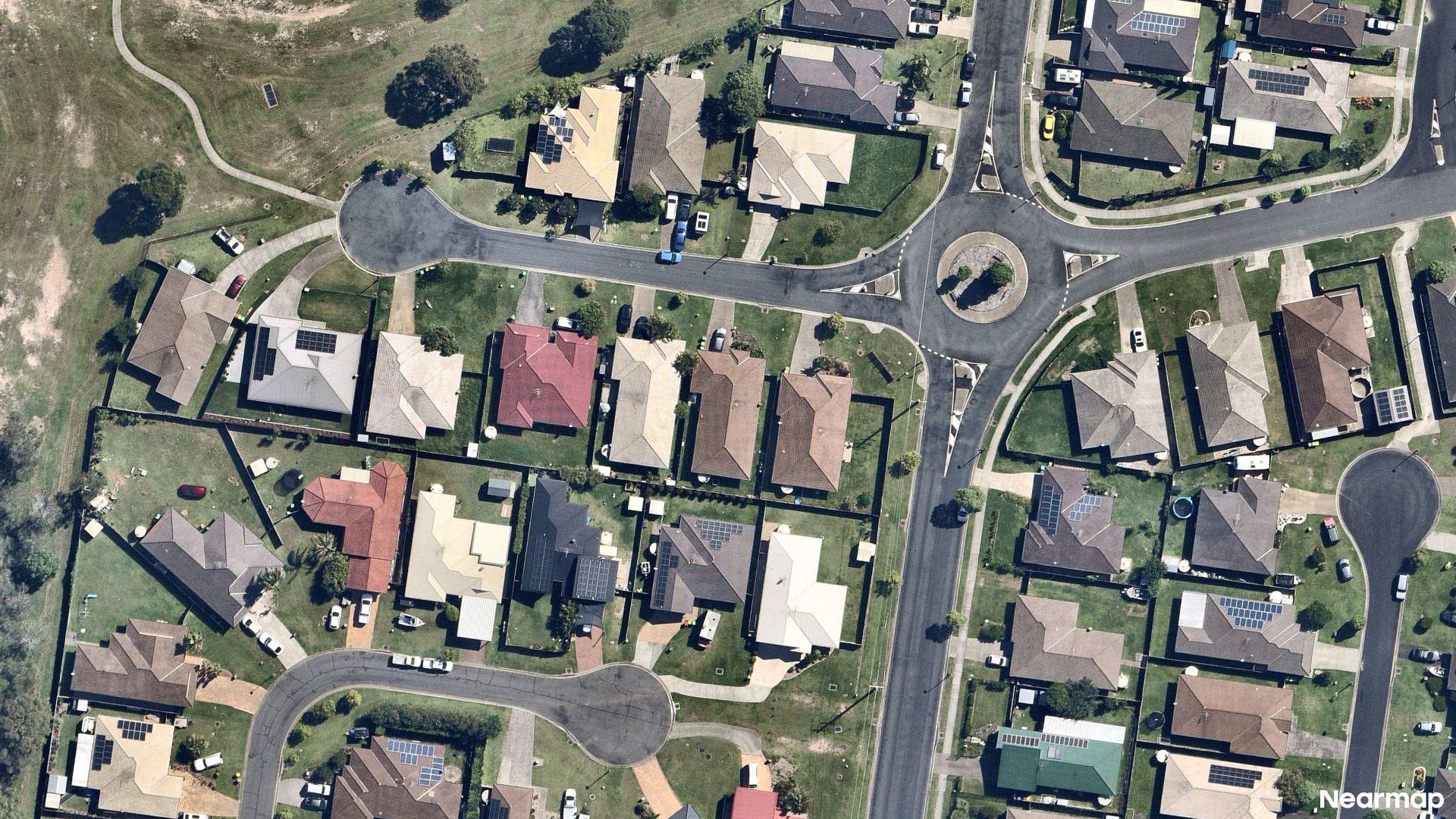 Vertical aerial view