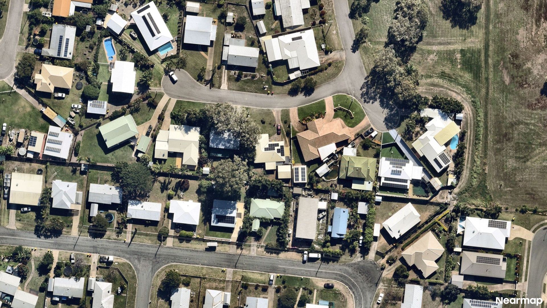Vertical aerial view