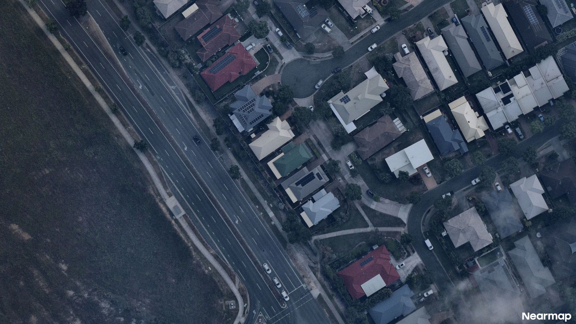 Vertical aerial view