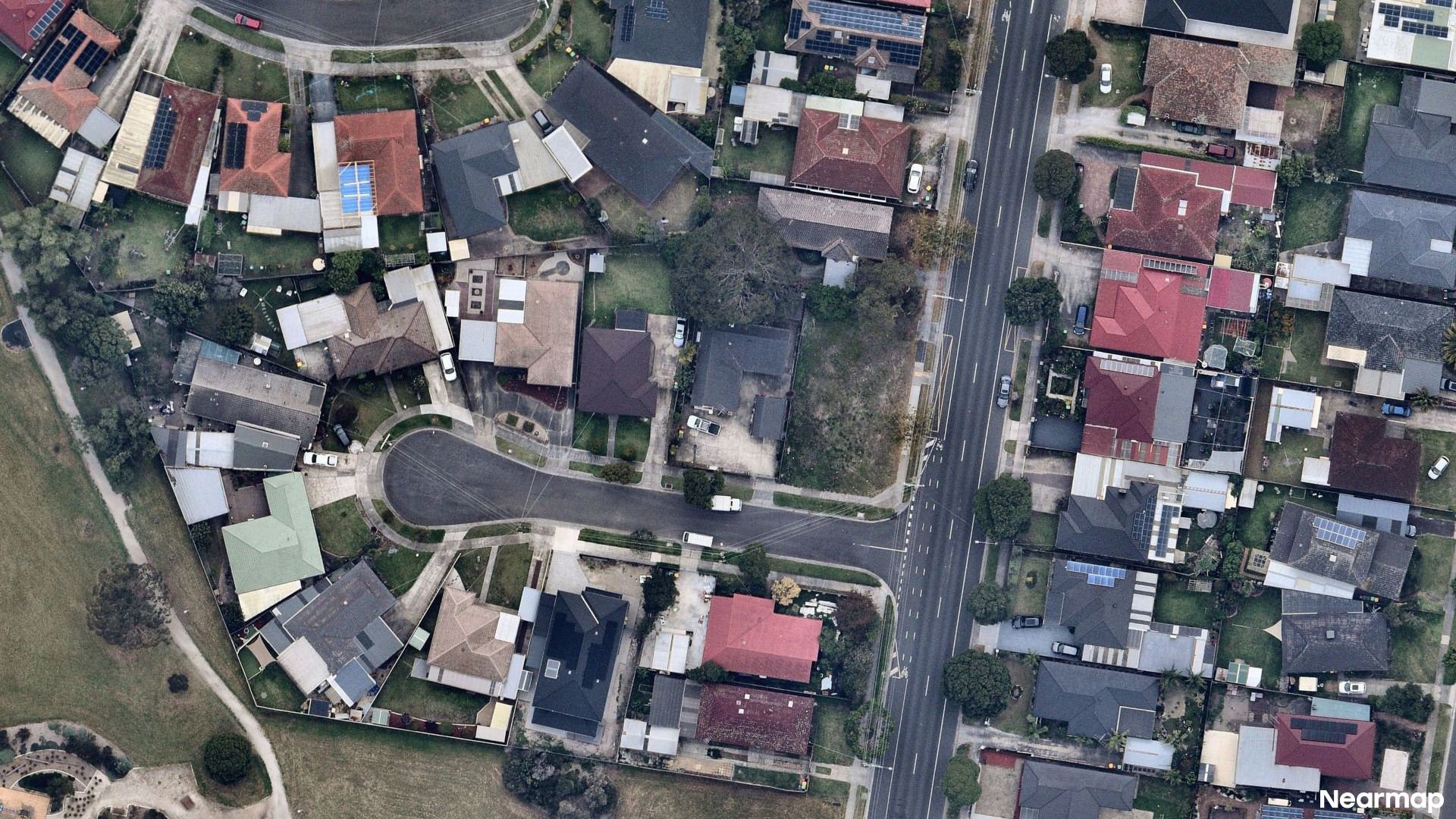 Vertical aerial view