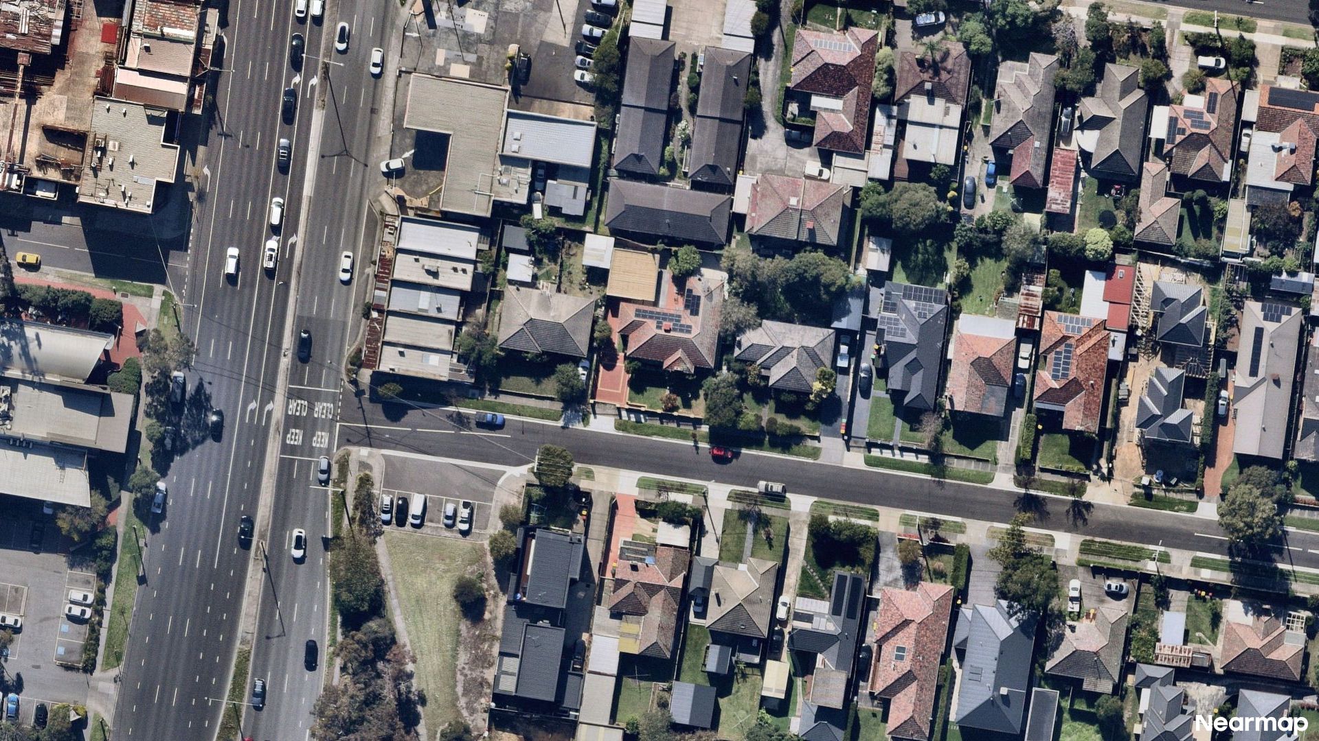 Vertical aerial view