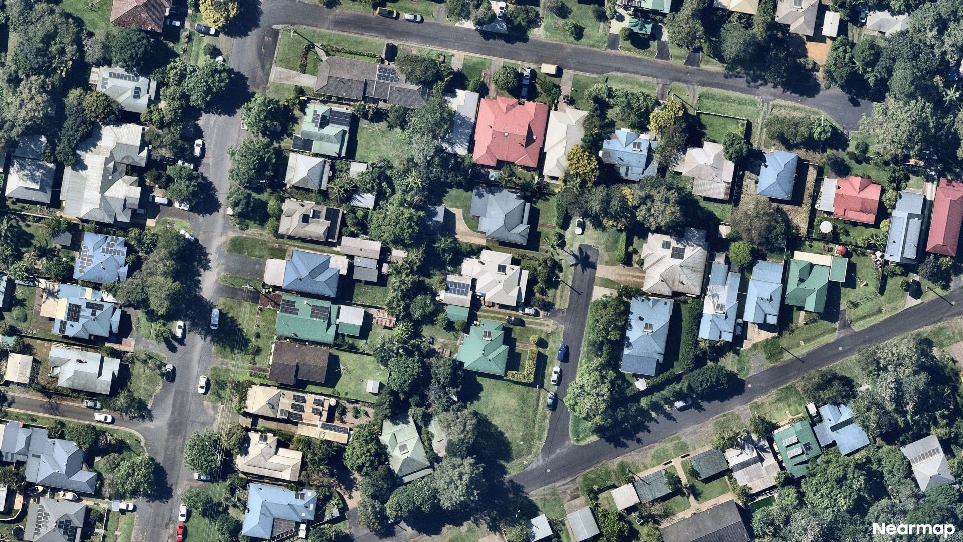Vertical aerial view
