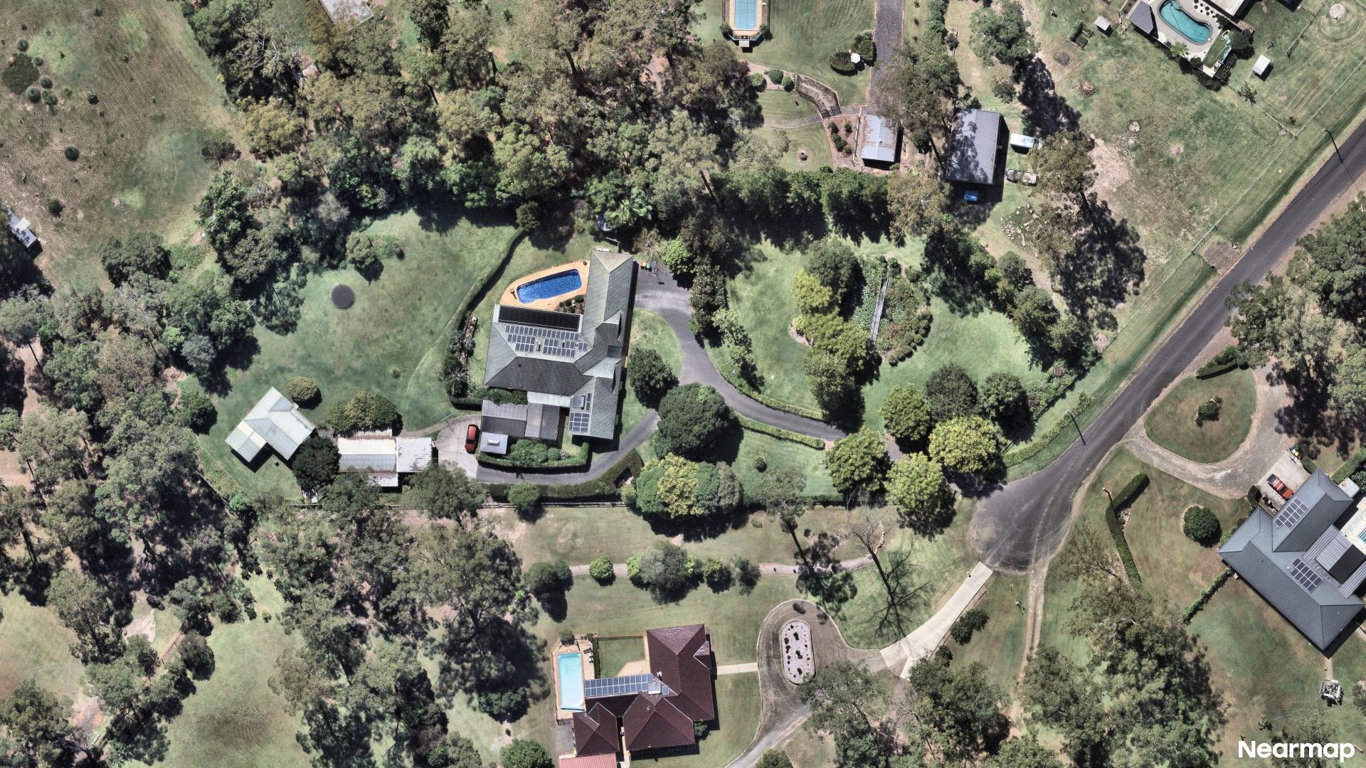 Vertical aerial view