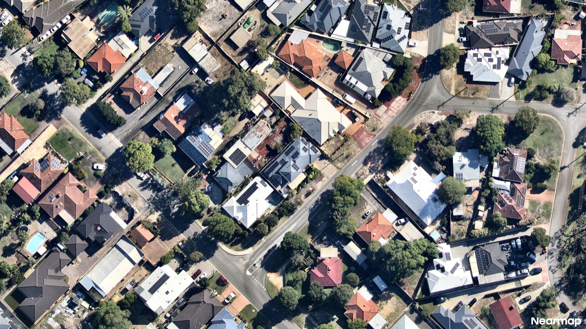 Vertical aerial view