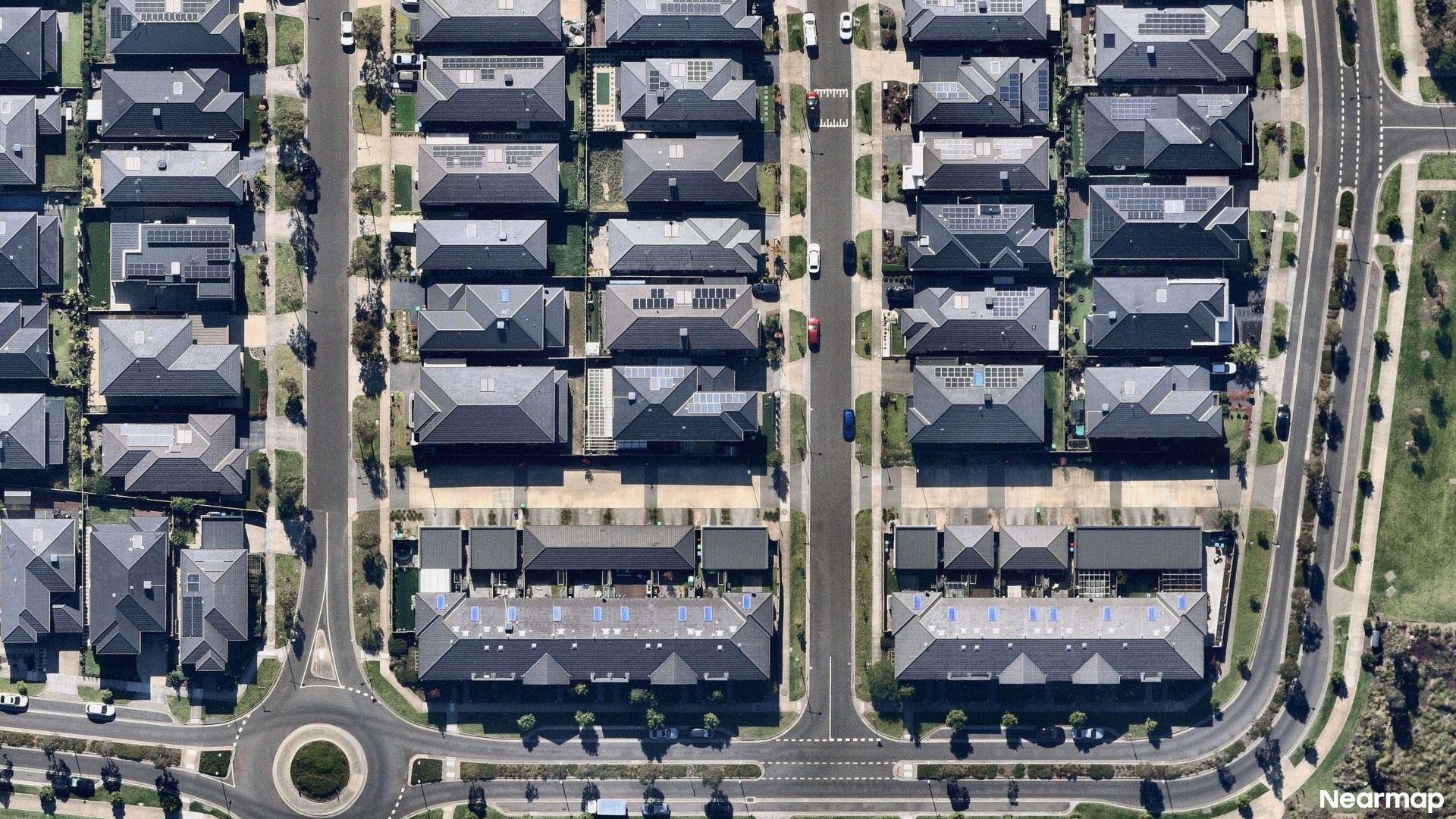 Vertical aerial view