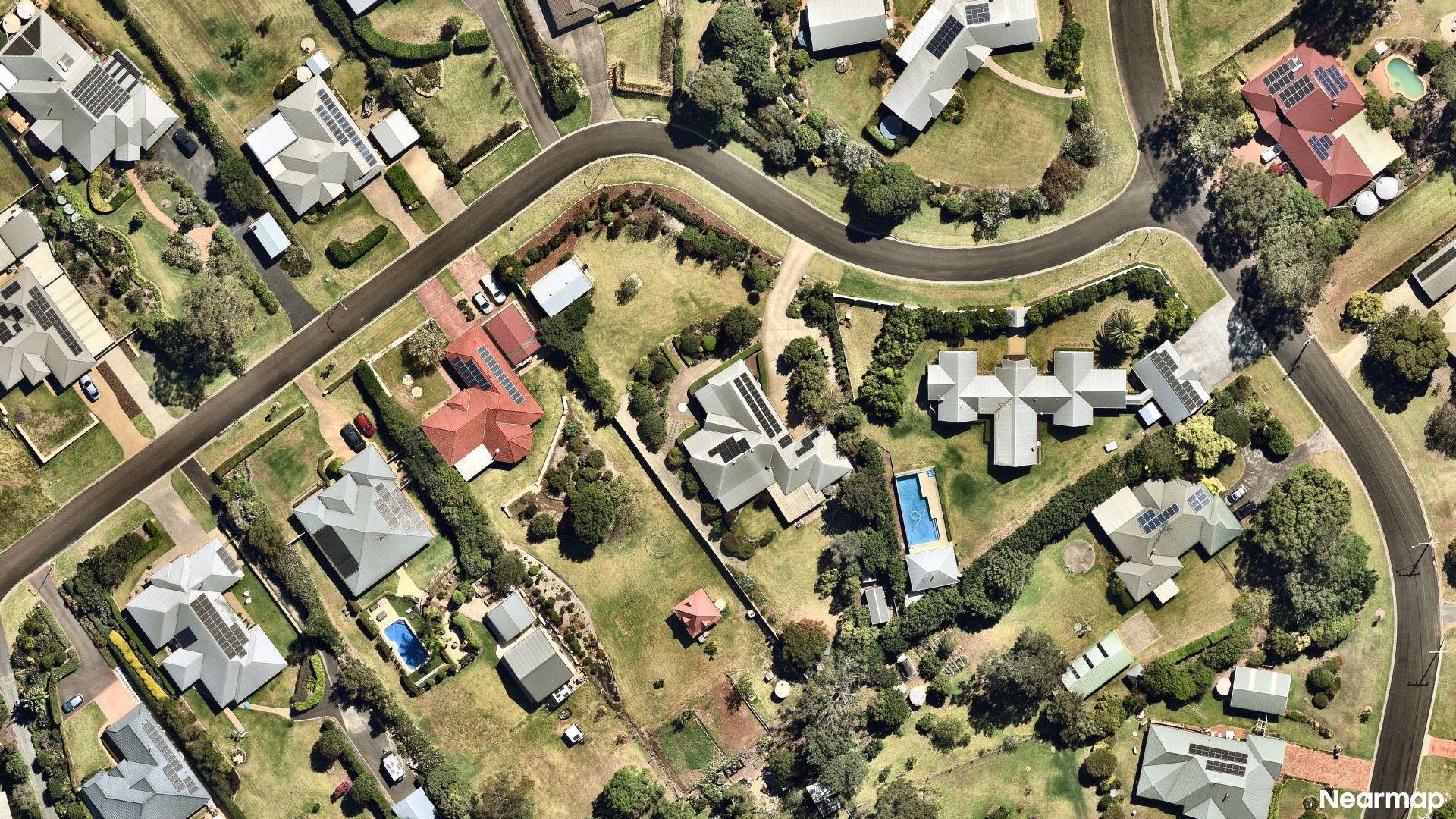 Vertical aerial view