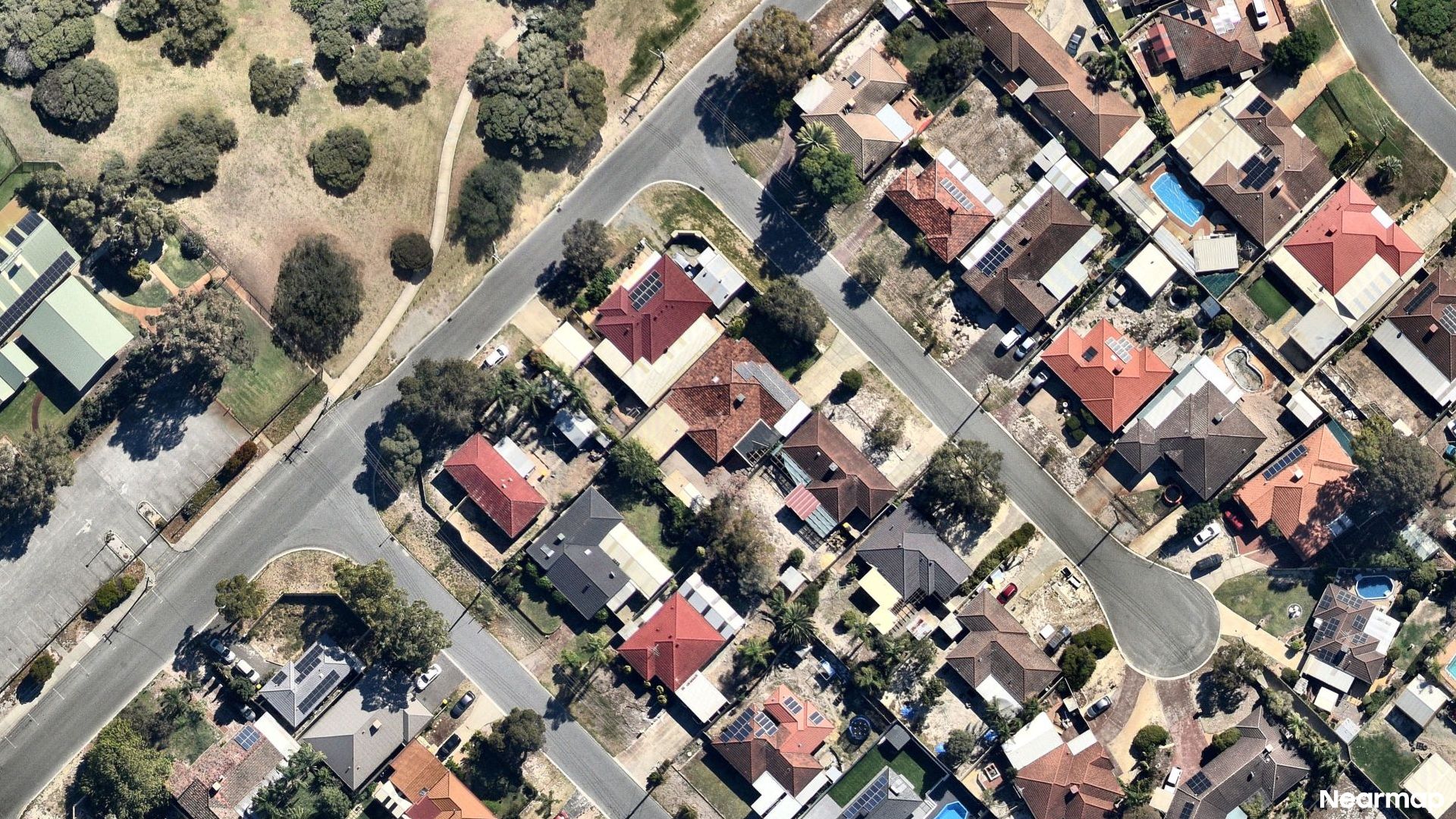 Vertical aerial view