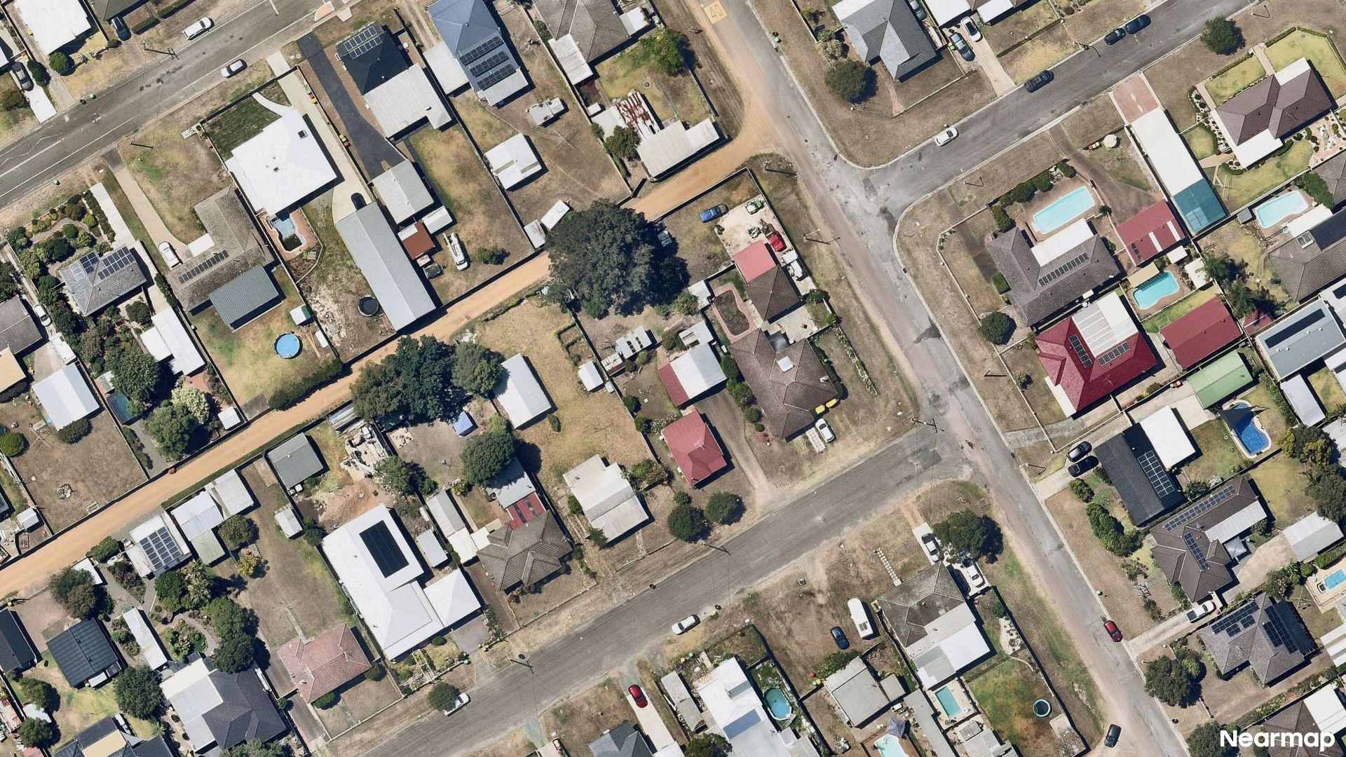 Vertical aerial view