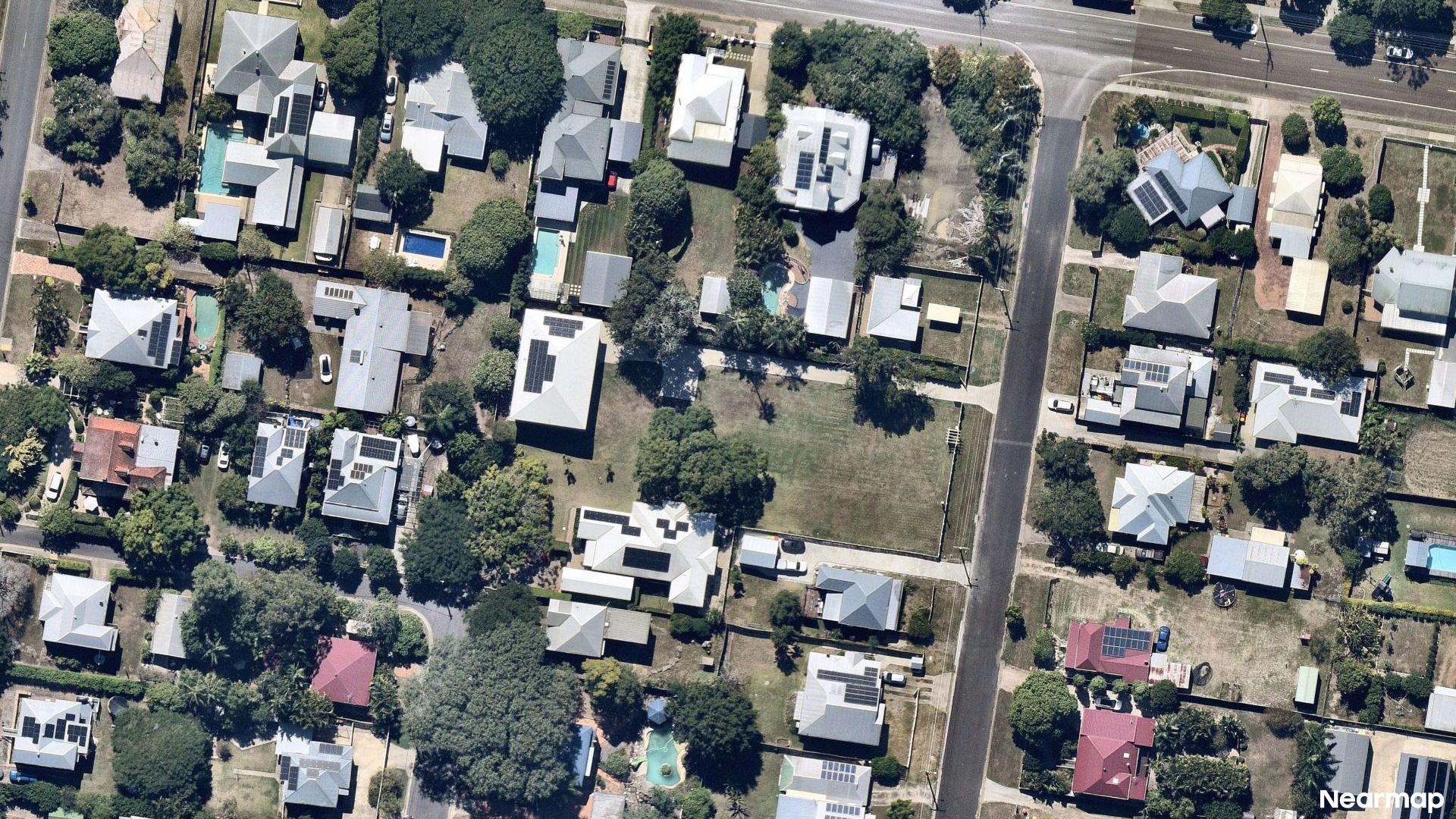 Vertical aerial view