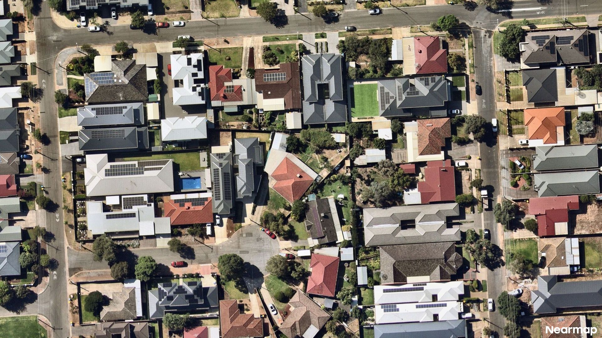Vertical aerial view