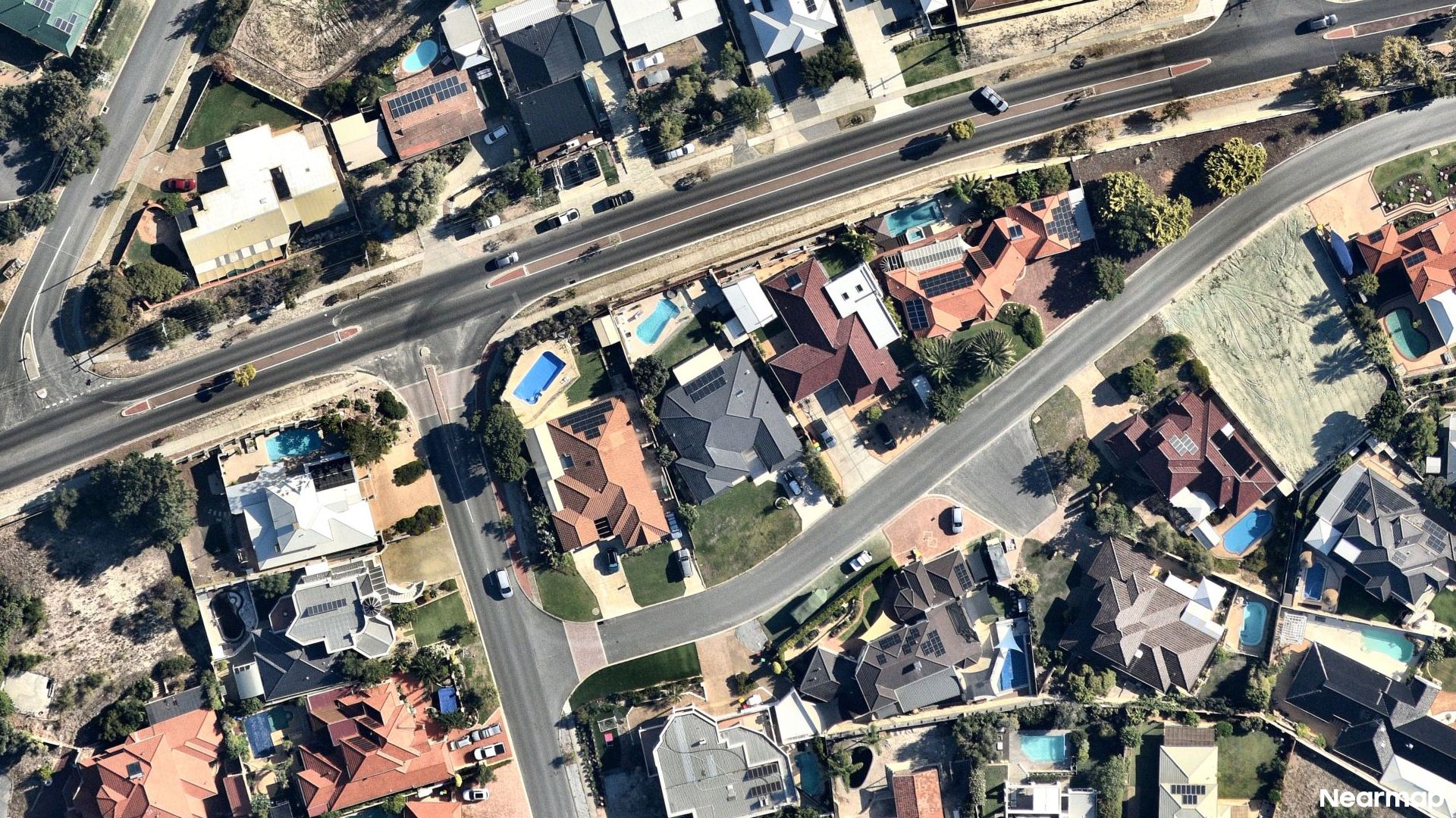 Vertical aerial view