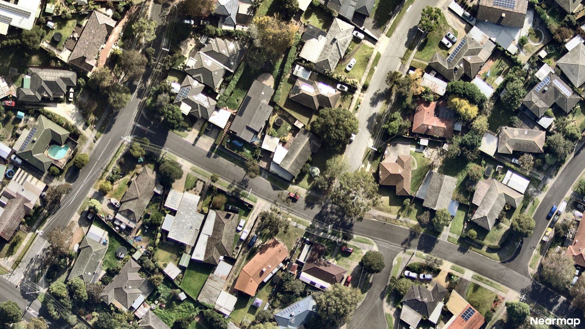 Vertical aerial view