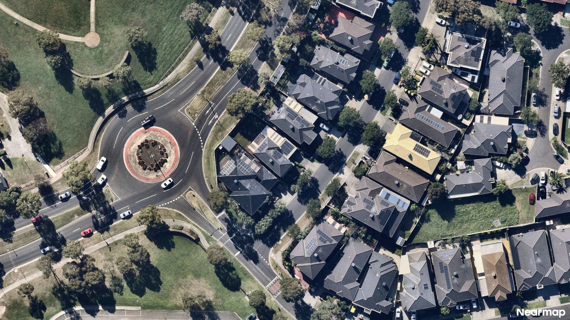 Vertical aerial view